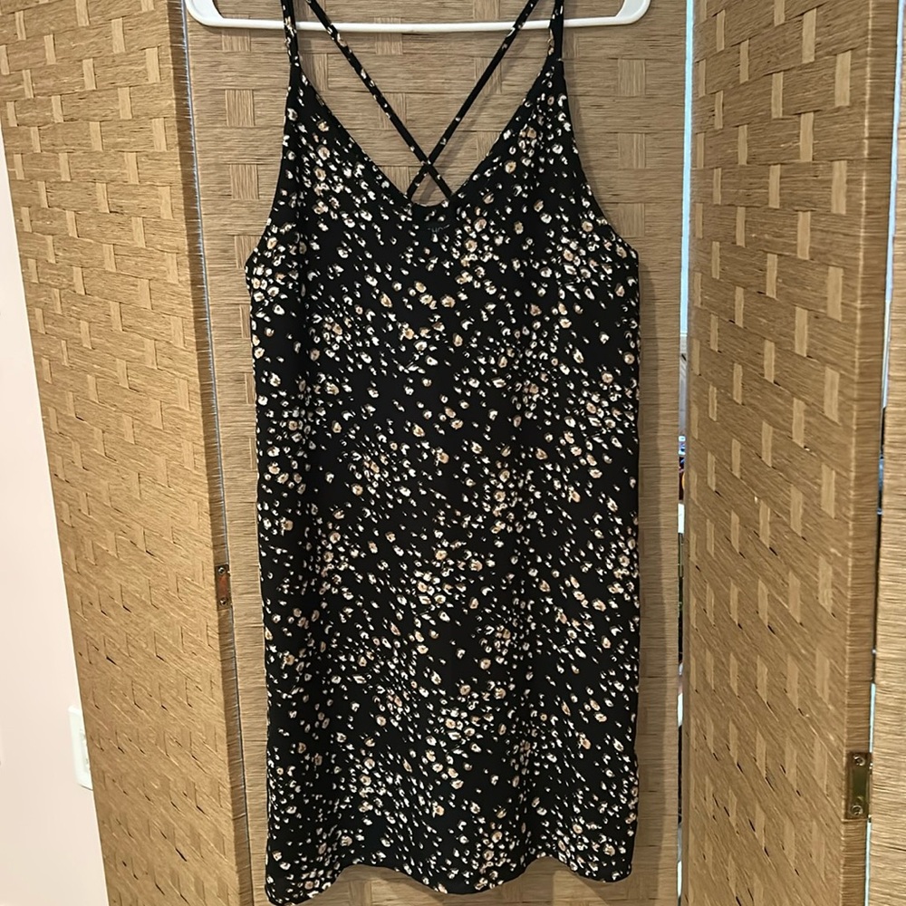 Floral Black Dress